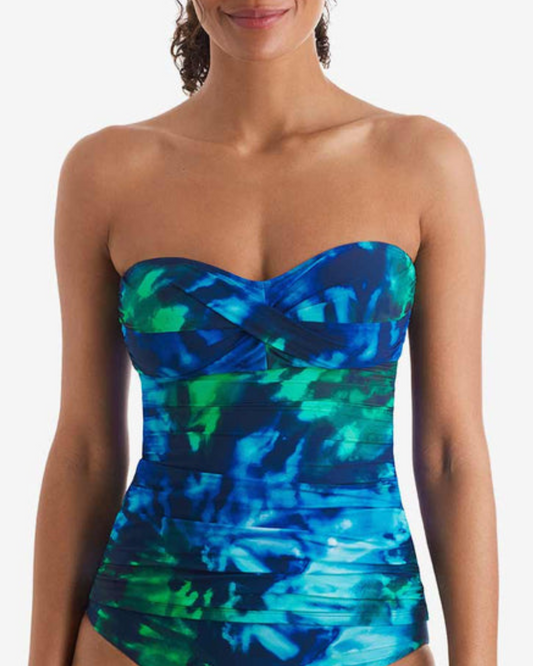 Mimi Flamingo Saltwater Tie Dye Aria Bandini Top - 900050501