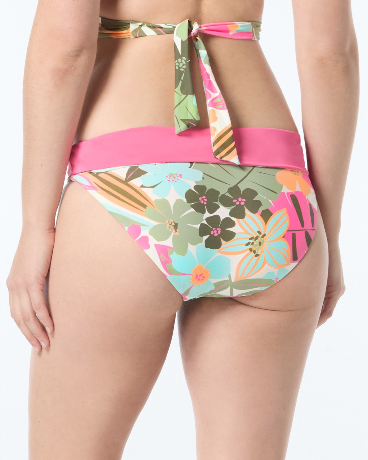 2025 Coco Reef Lush Blooms Verso High Waist Reversible Bikini Bottom - U5e289