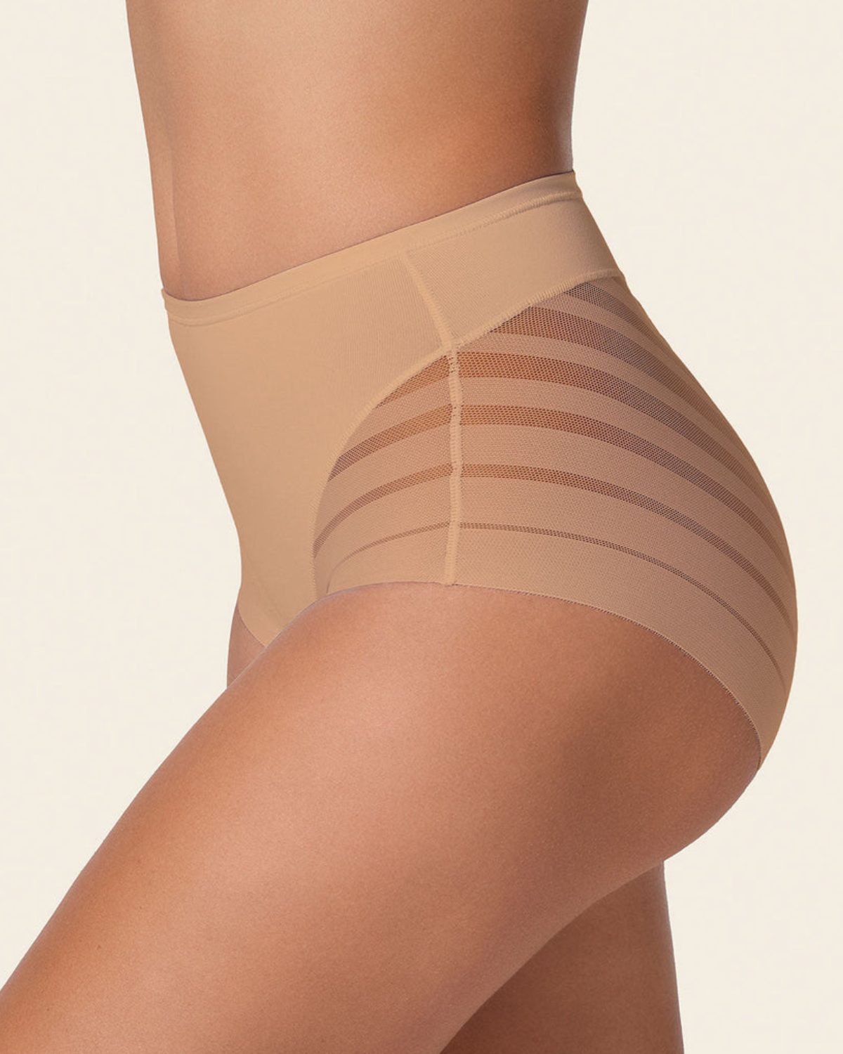 Leonisa Lace Stripe Lace Stripe Undetectable Classic Shaper Knicker (More colors available) - 012903