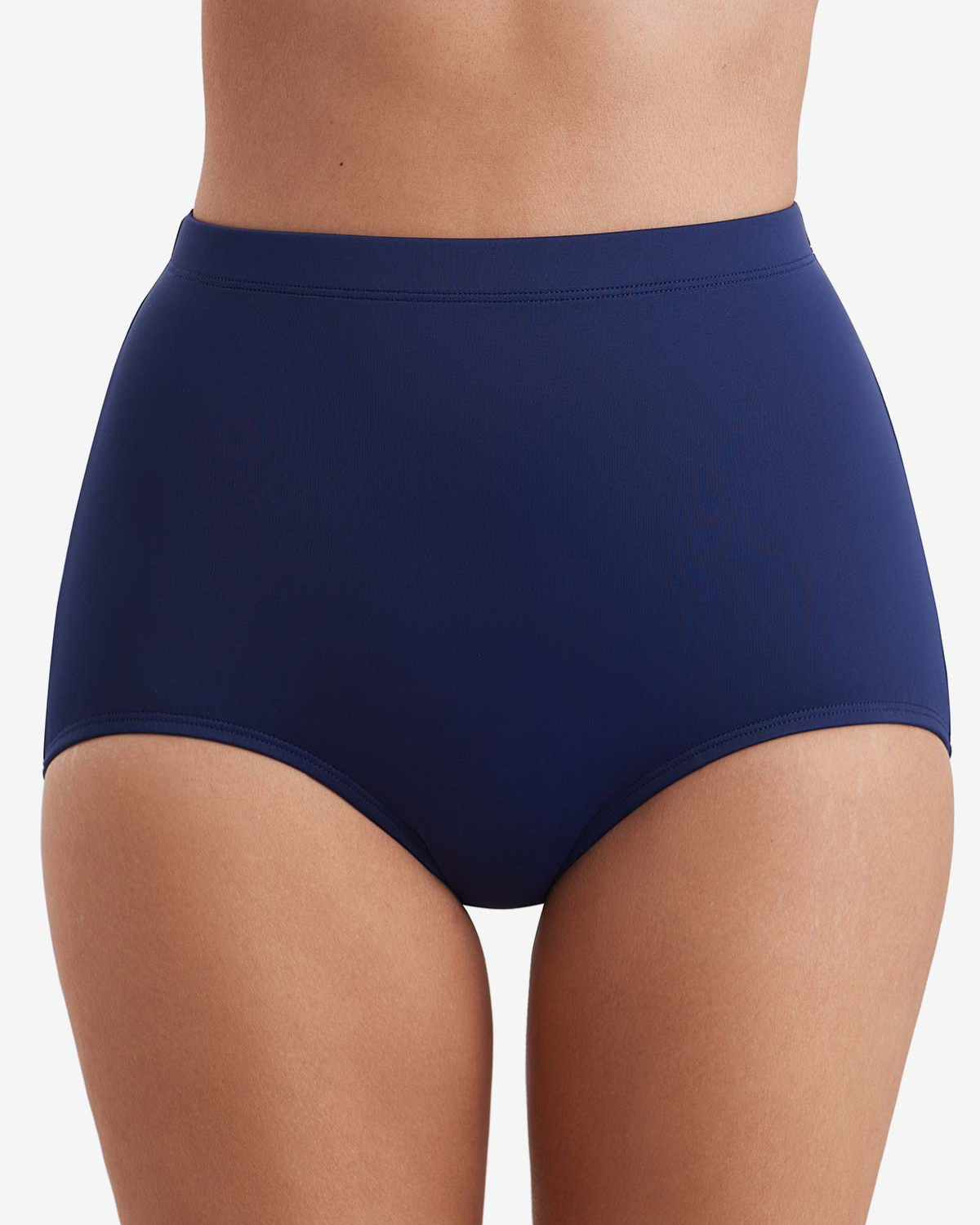 2025 Shape Solver Plus Divine Solid Girl Leg Brief Swim Bottom- 7103848X