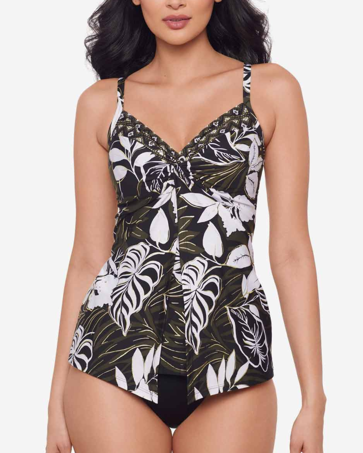 Miraclesuit Elle Dorado DD Cup Love Knot Tankini Top - 6566247Dd