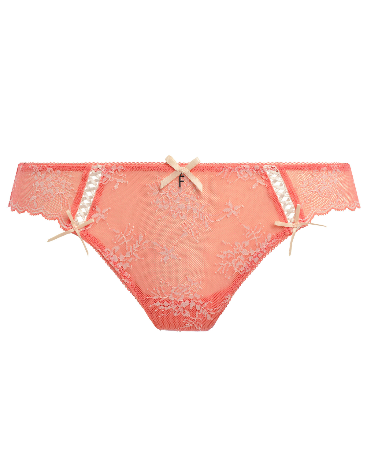 Freya Offbeat Decadence Brazilian Thong Panty - Aa402571 - Sunset Coral (Final Sale, Cannot Be Returned or Exchanged)