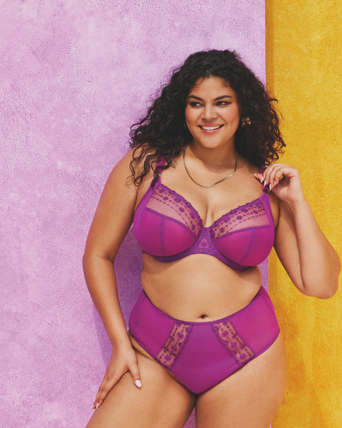 Elomi Matilda Plunge Underwire Bra - 8900 - Hollyhock