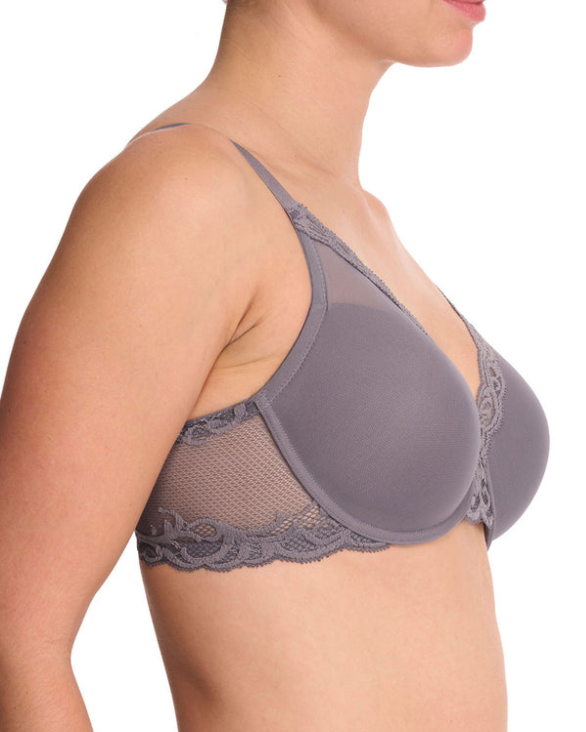 Natori Feathers Full Figure Contour Bra - 741299 - Nickel