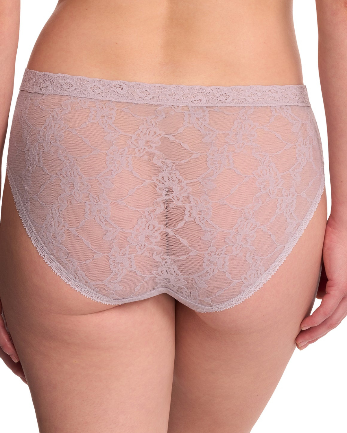 Natori Bliss Allure One-Size Lace French Cut Brief - 772303 - Grey Lilac