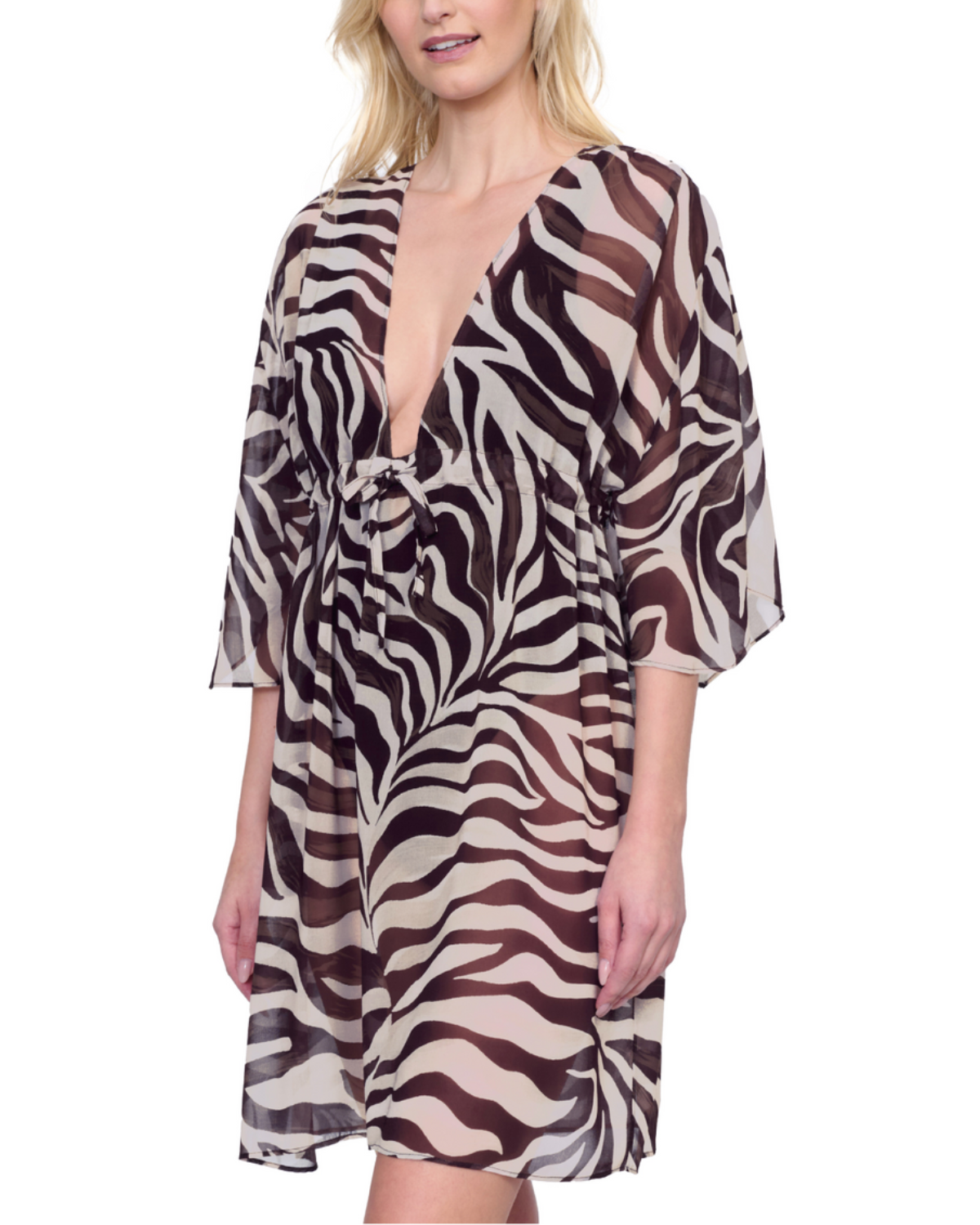 2025 Gottex Wildest Dream V Neck Beach Dress Adjustable Straps Swim Cover Up - 25Wd611