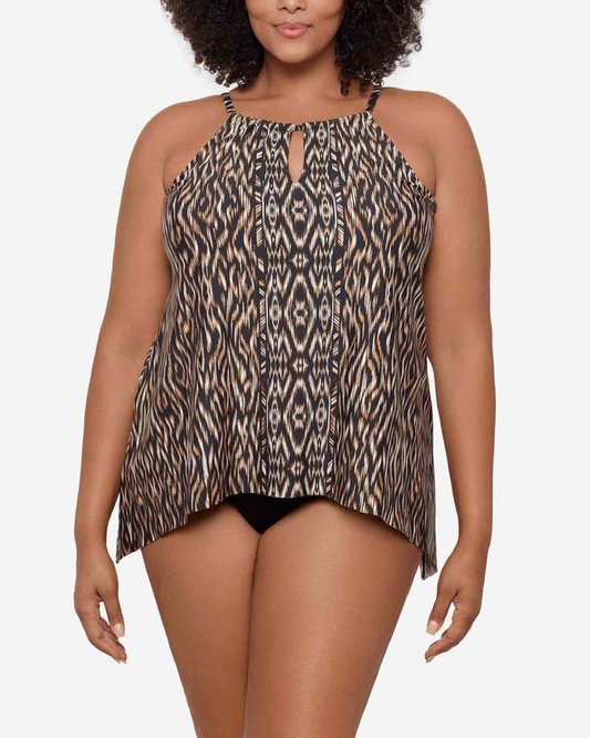 Miraclesuit Women's Plus Topkapi Peephole Tankini Top - 6566260W