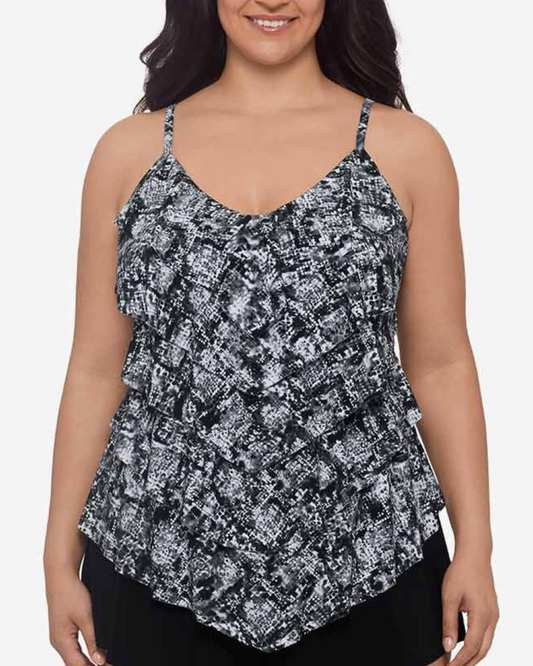 Trim Shaper Plus Misty Mamba Rachel Tankini Top - 6550988W