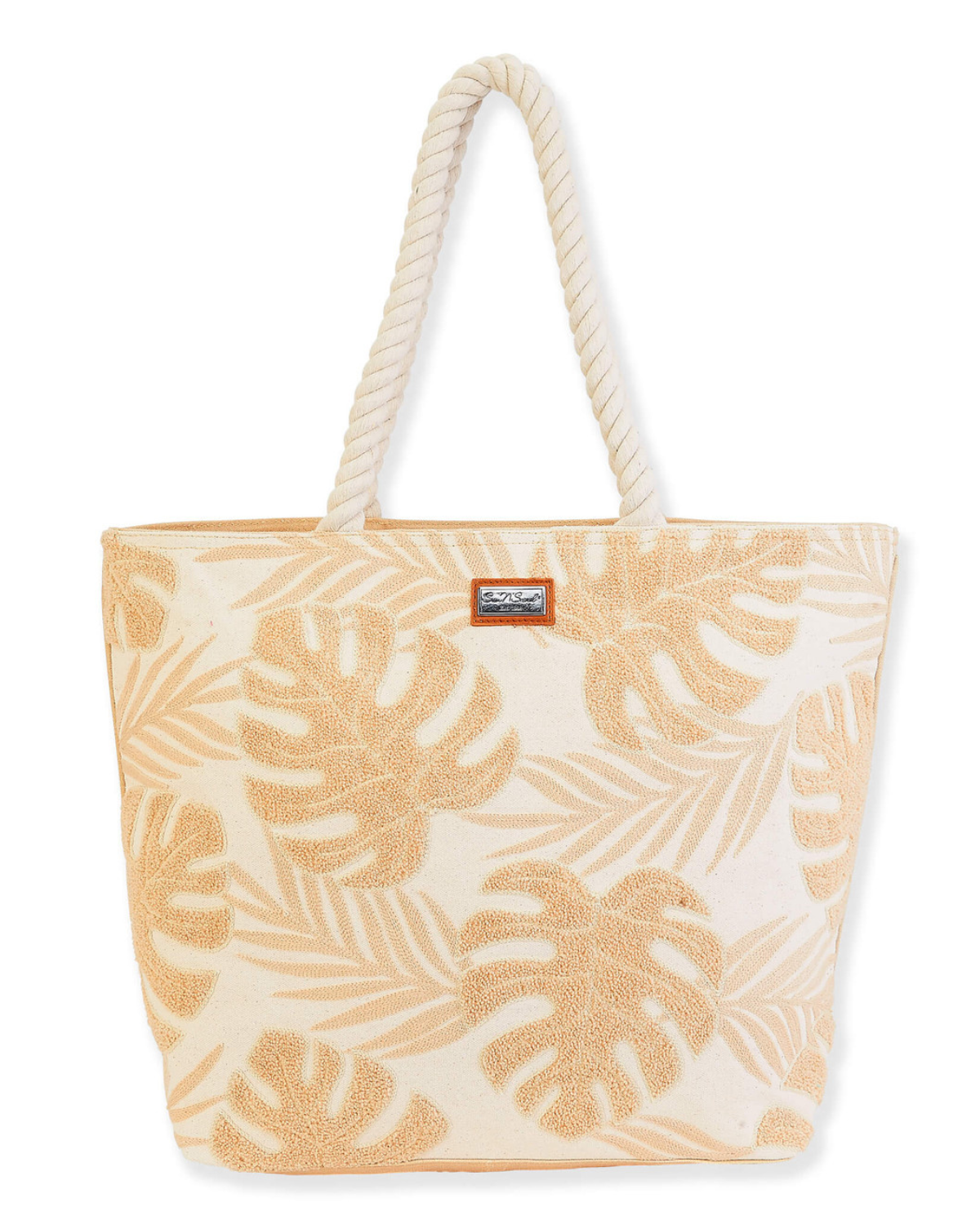 Sun N Sand Palm Leaf Beach Shoulder Tote (More colors available) - SNS6170