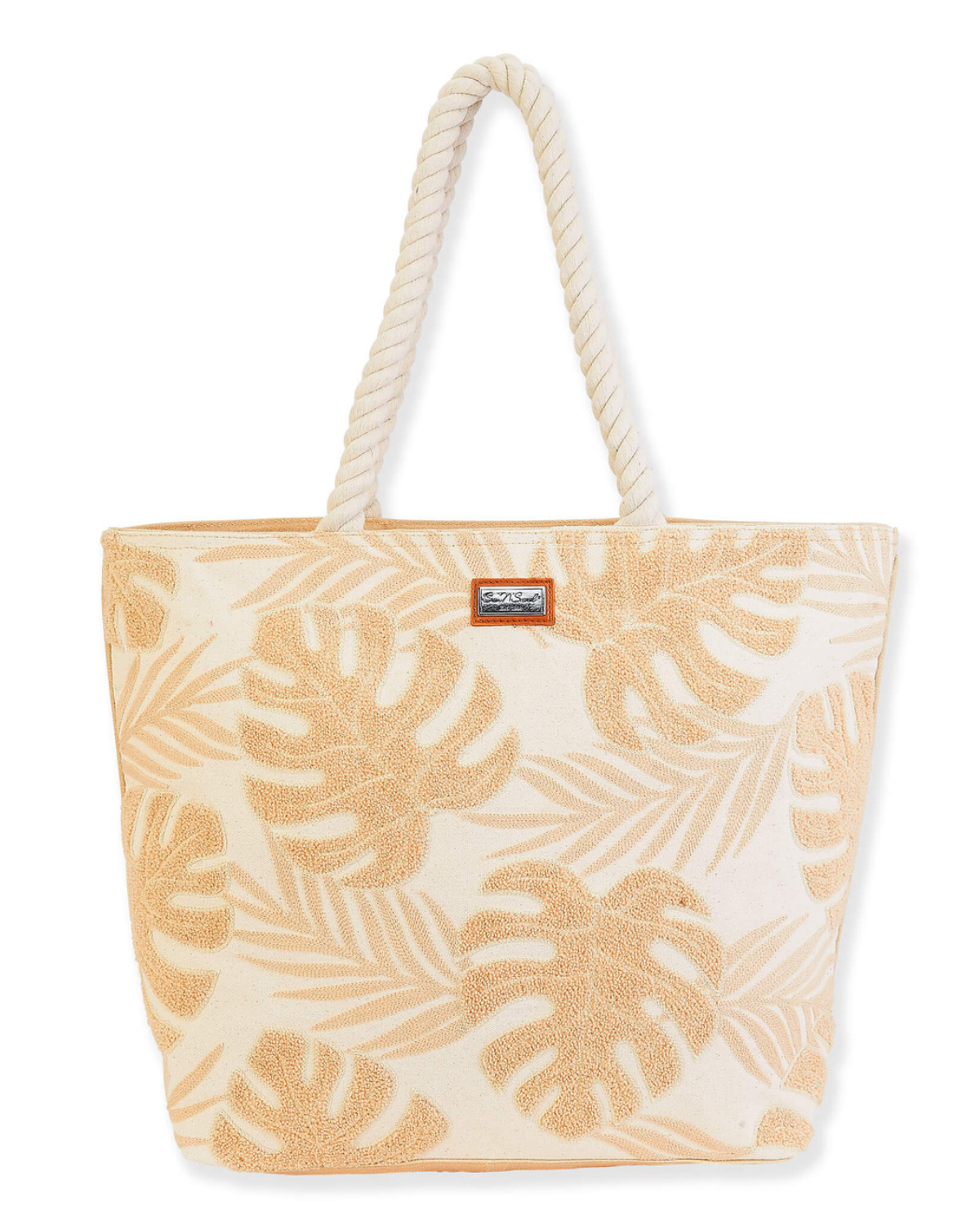 Sun N Sand Palm Leaf Beach Casuals Shoulder Tote (More colors available) - SNS6170