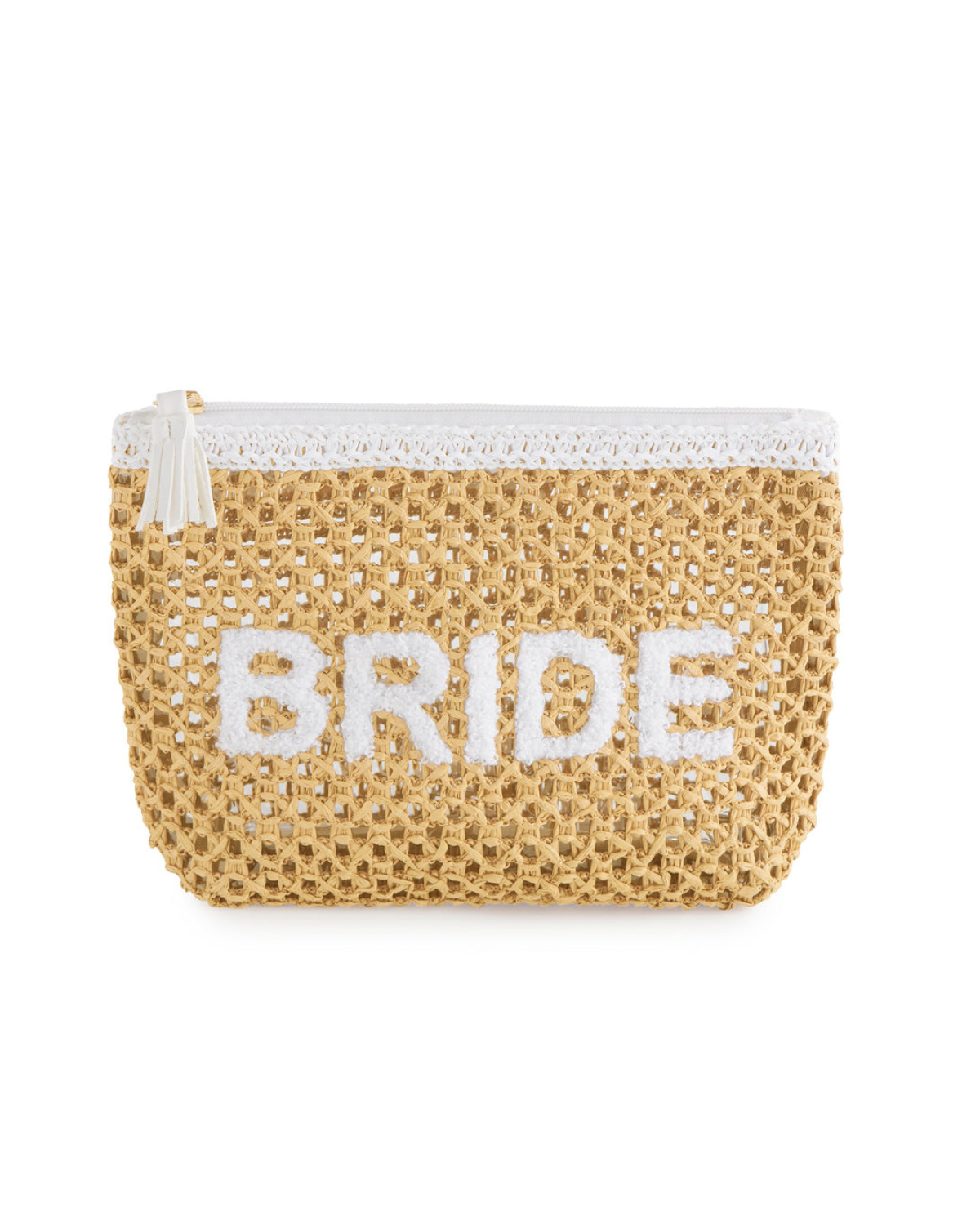 Shiraleah Bride Straw Zip Pouch - 02-02-058