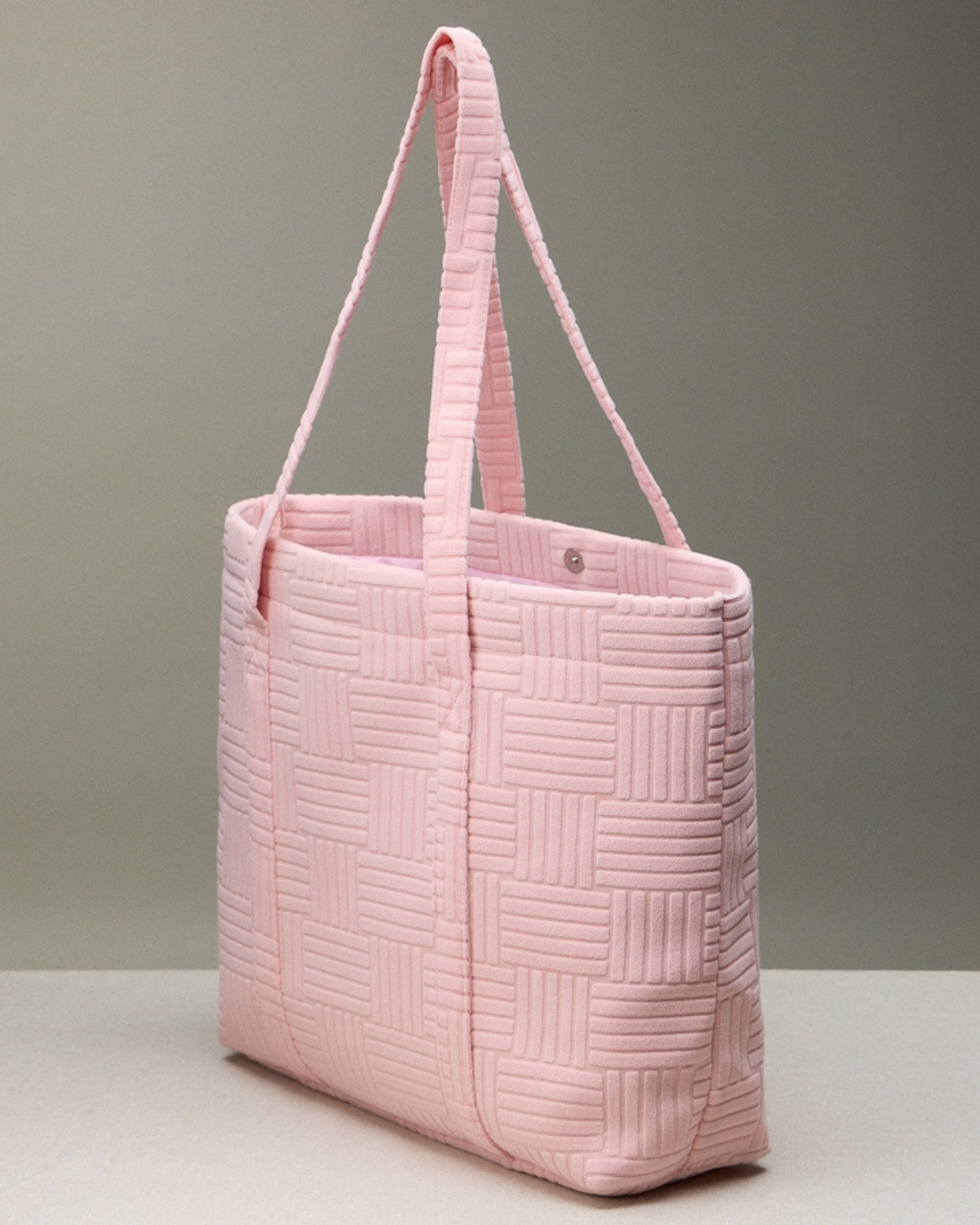 Frem Quilted Tote Bag with Woven Texture (More colors available) - M-5Ag78035