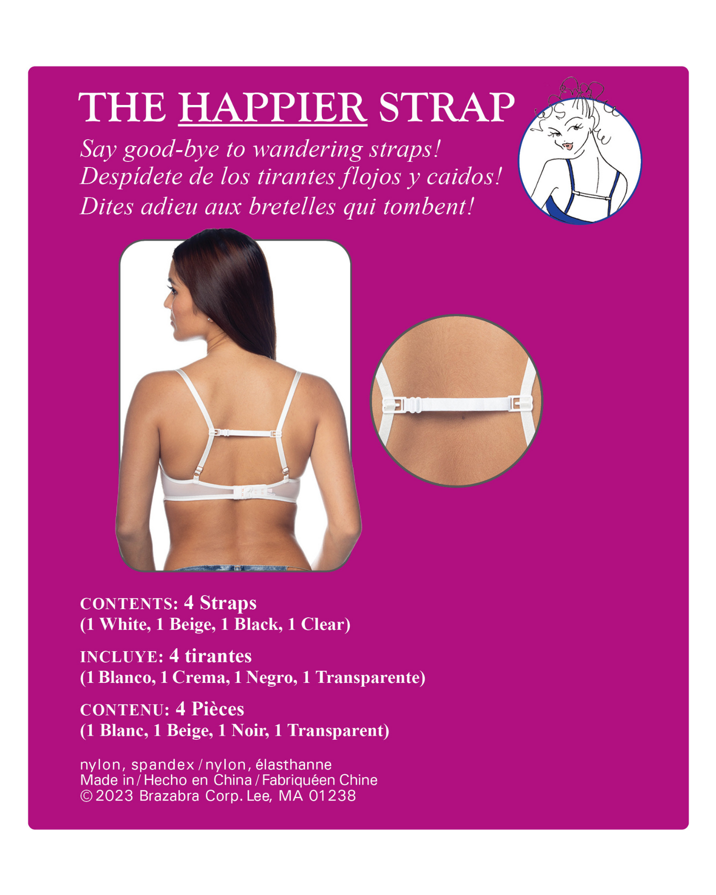 Braza Happier Strap - 4PC - Assorted - 50830