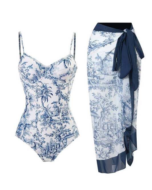 Sweet Kama Underwire One Piece with Cover Up - Y80-S