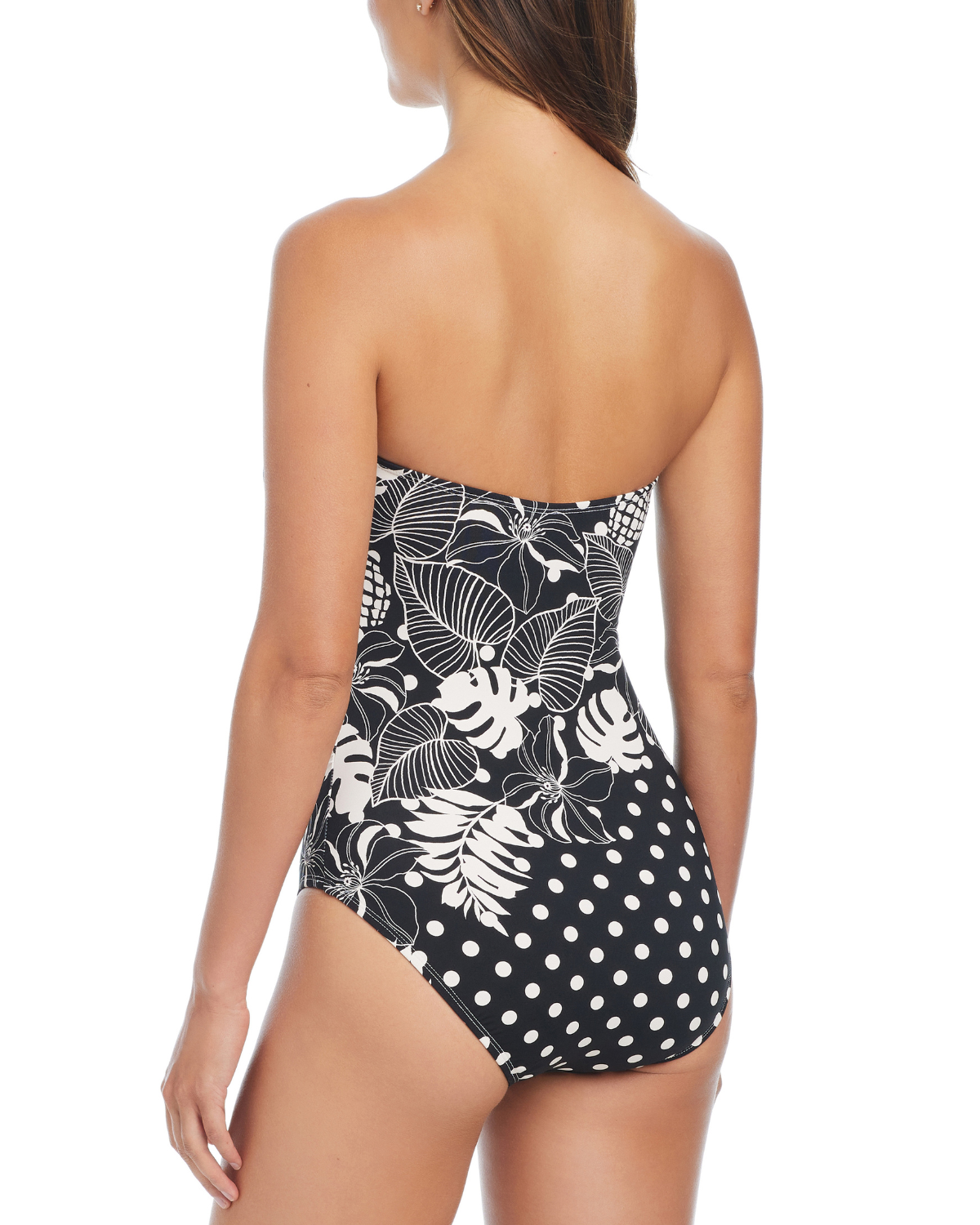 Bleu by Rod Beattie Double Trouble Shirred Bandeau One Piece Swimsuit - Rbdt25609