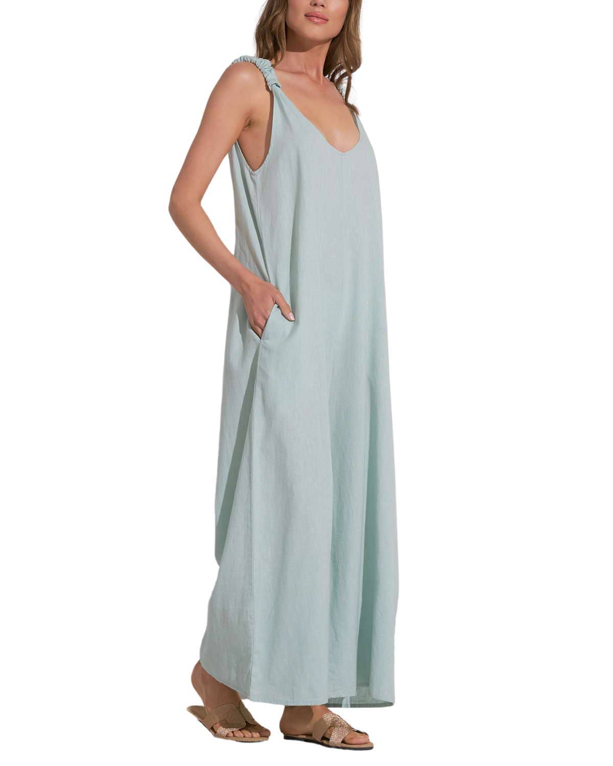 2025 Elan V Neck Romper - LI7129