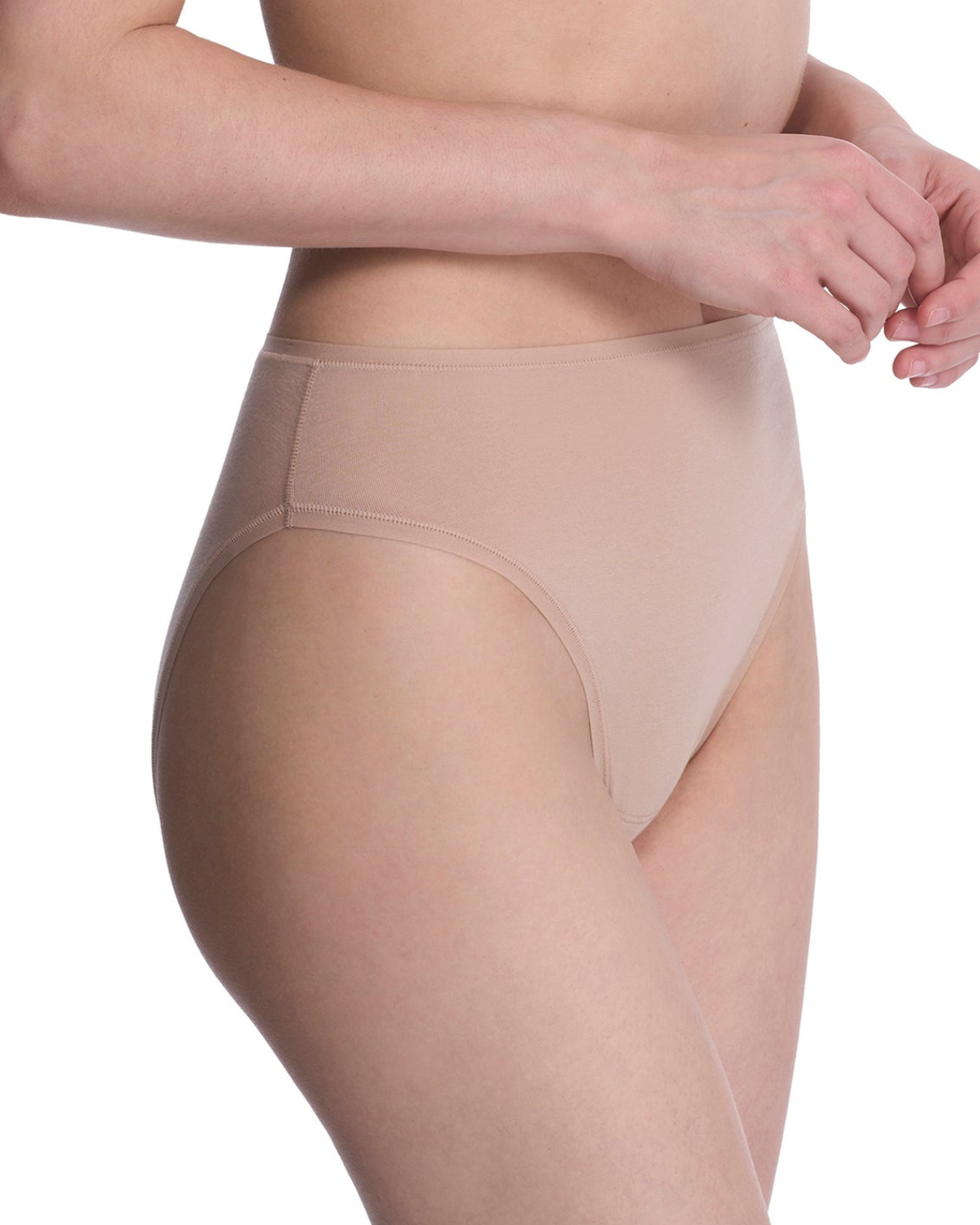 Natori Bliss Bare Cotton High Cut Brief (More Colors Available) - 772346