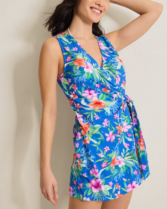 Tommy Bahama Isola Vita Wrap Beach Romper - SS500796