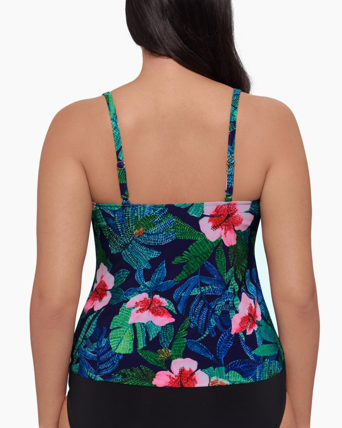 Trim Shaper Plus Jungle Oasis Plus Size Ronnie Tankini Top - 6550955W