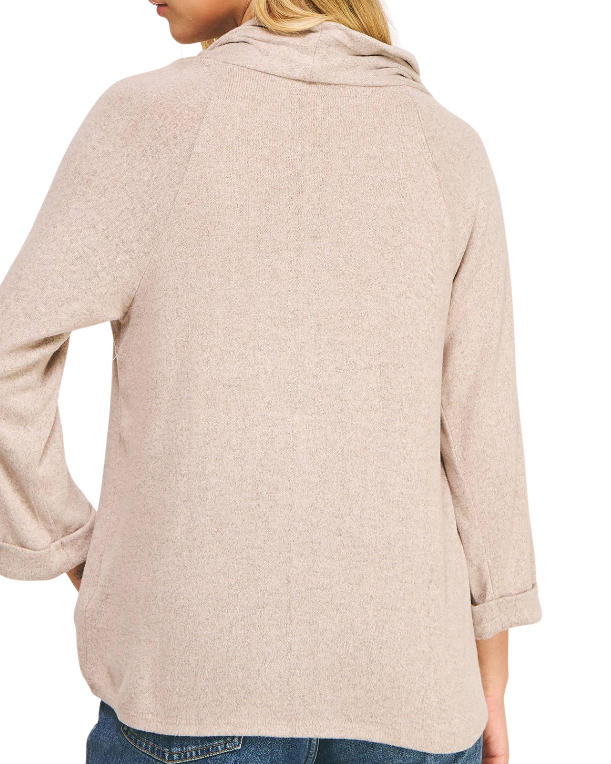 Winslow Cowl Neck Sweater with Button Accents - Dt5410