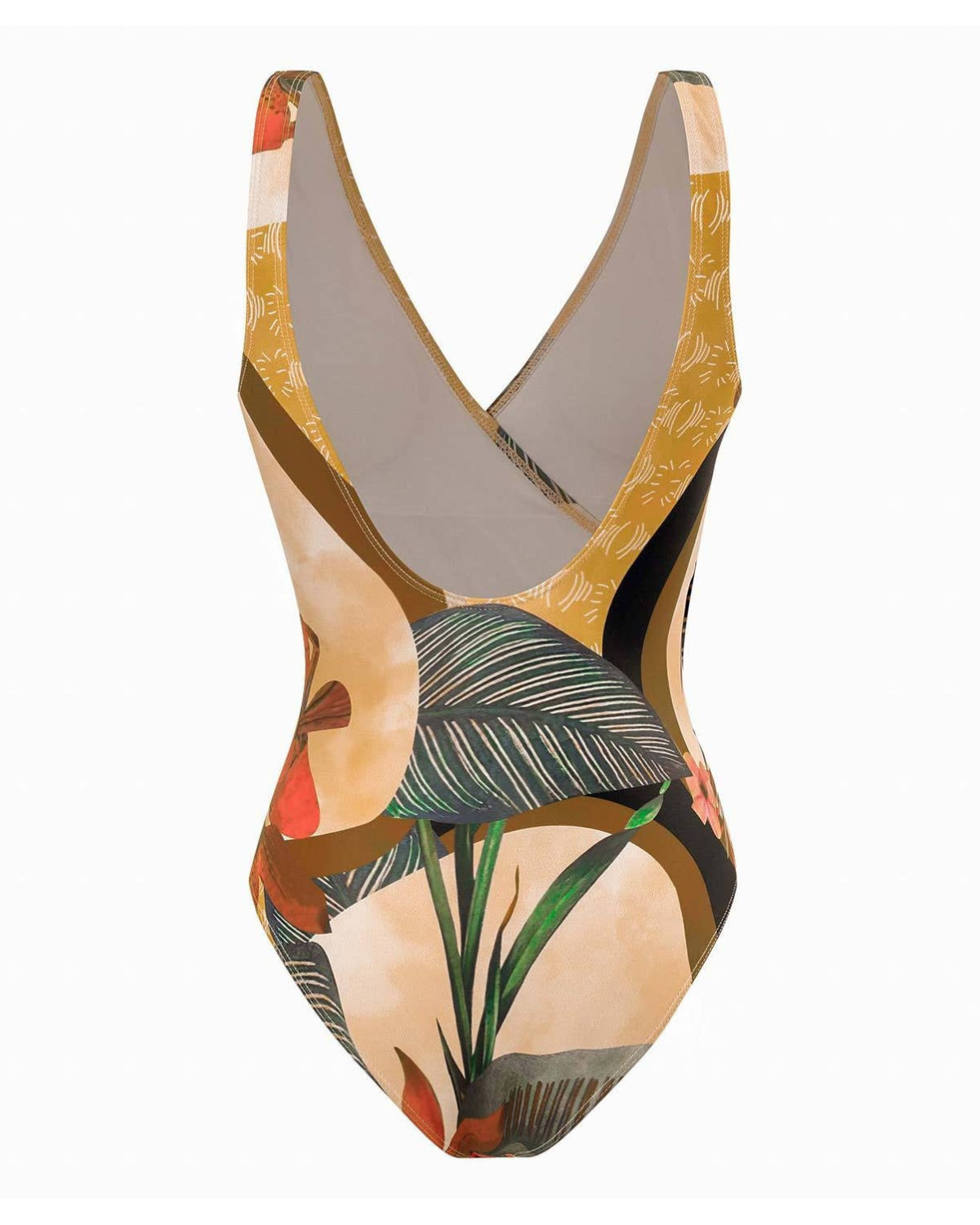 Sweet Kama Floral One Piece with Sarong - 107-C1