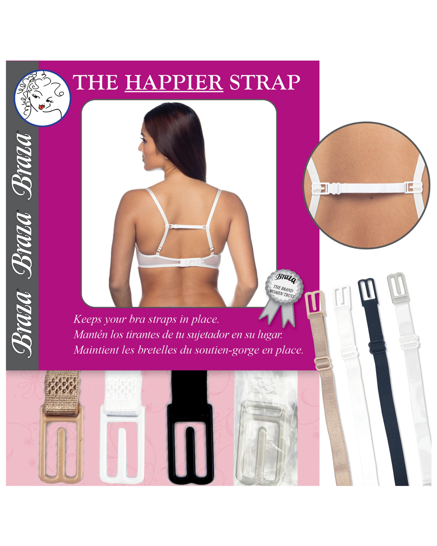 Braza Happier Strap - 4PC - Assorted - 50830