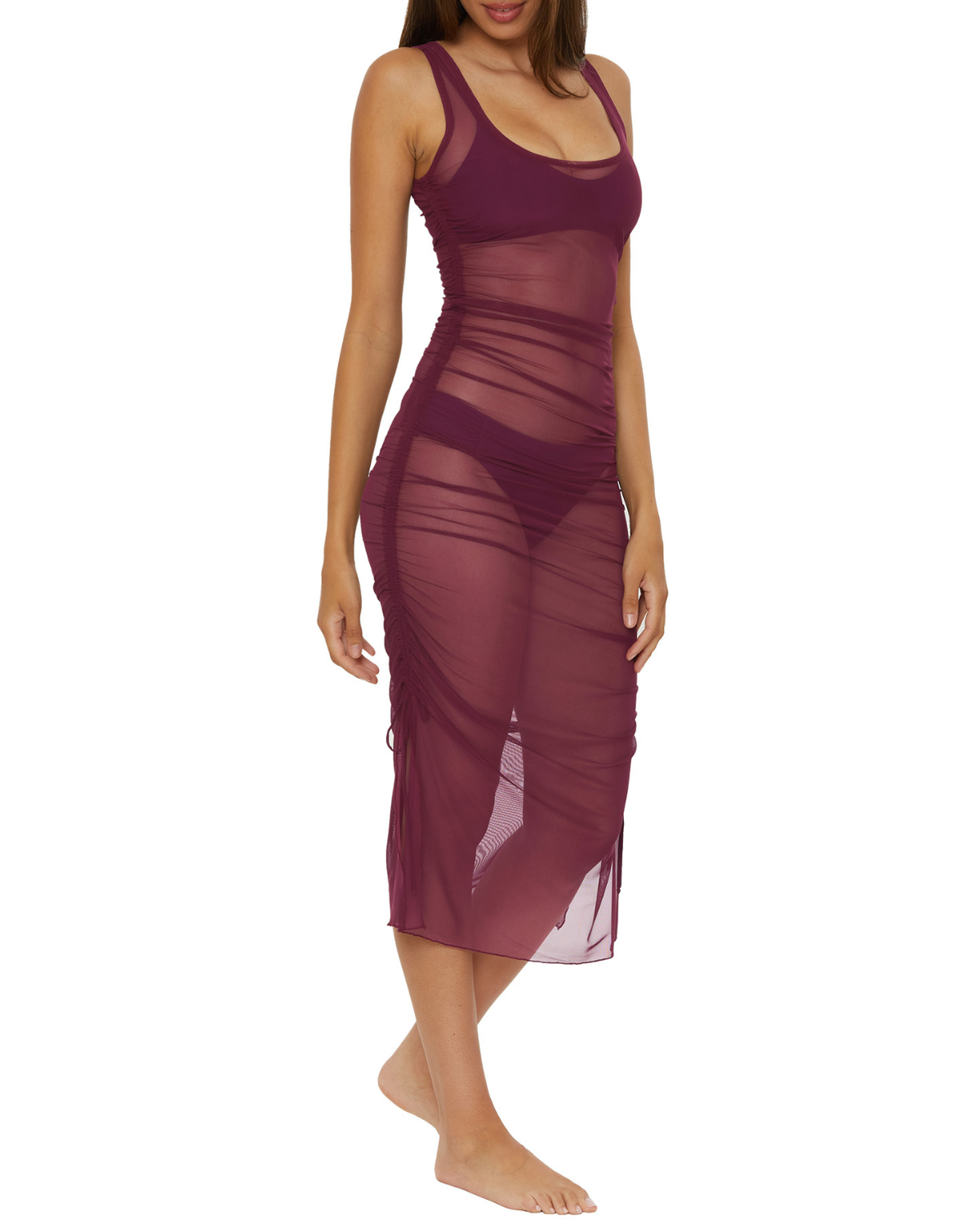 2025 Becca by Rebecca Virtue Muse Mesh Pull On Adjustable Dress (More colors available) - 7360571
