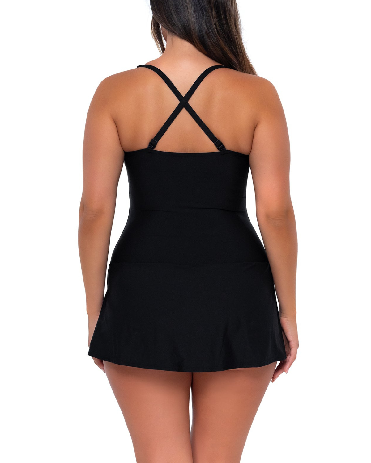 2024 Sunsets Escape Sienna Swim Dress - 983S - Black