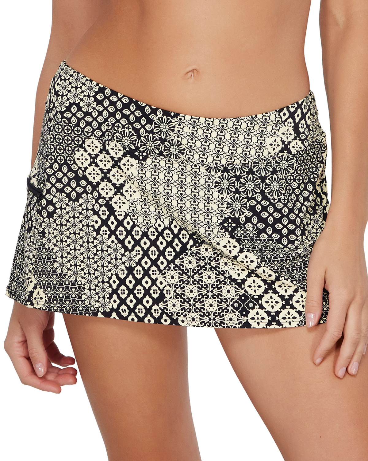 2025 Sunsets Venice Seagrass Texture Sporty Swim Skirt Bottom - 40B