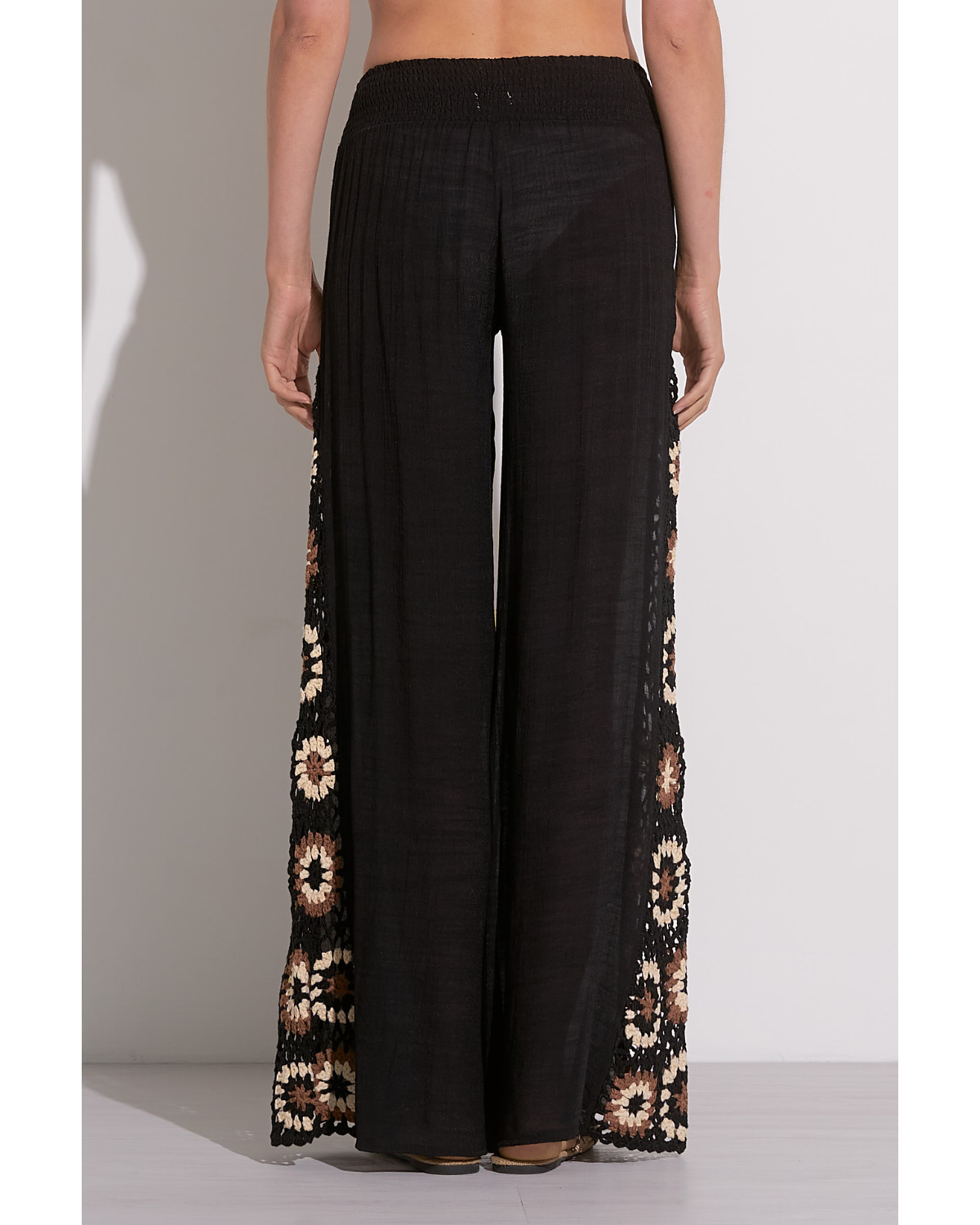 Elan Samoa Crochet Side Cover Up Pant (More colors available) - CRC2191