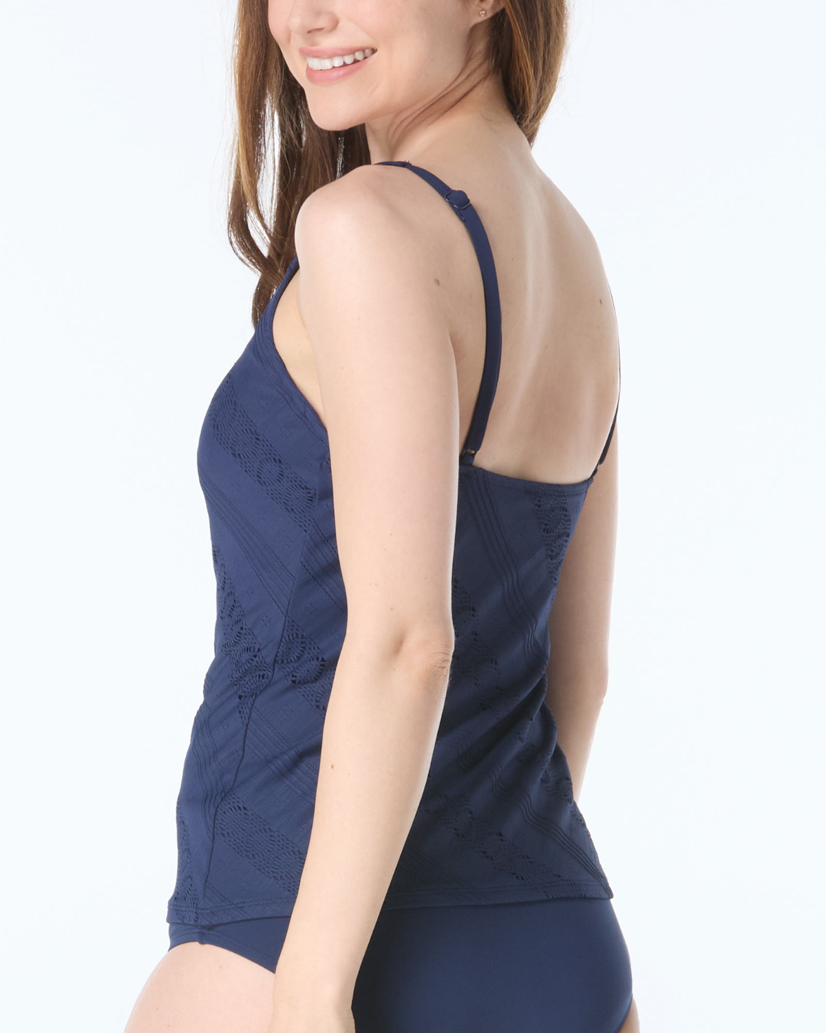 2025 Beach House Sunburst Crochet Mika Underwire Tankini Top - H9e110