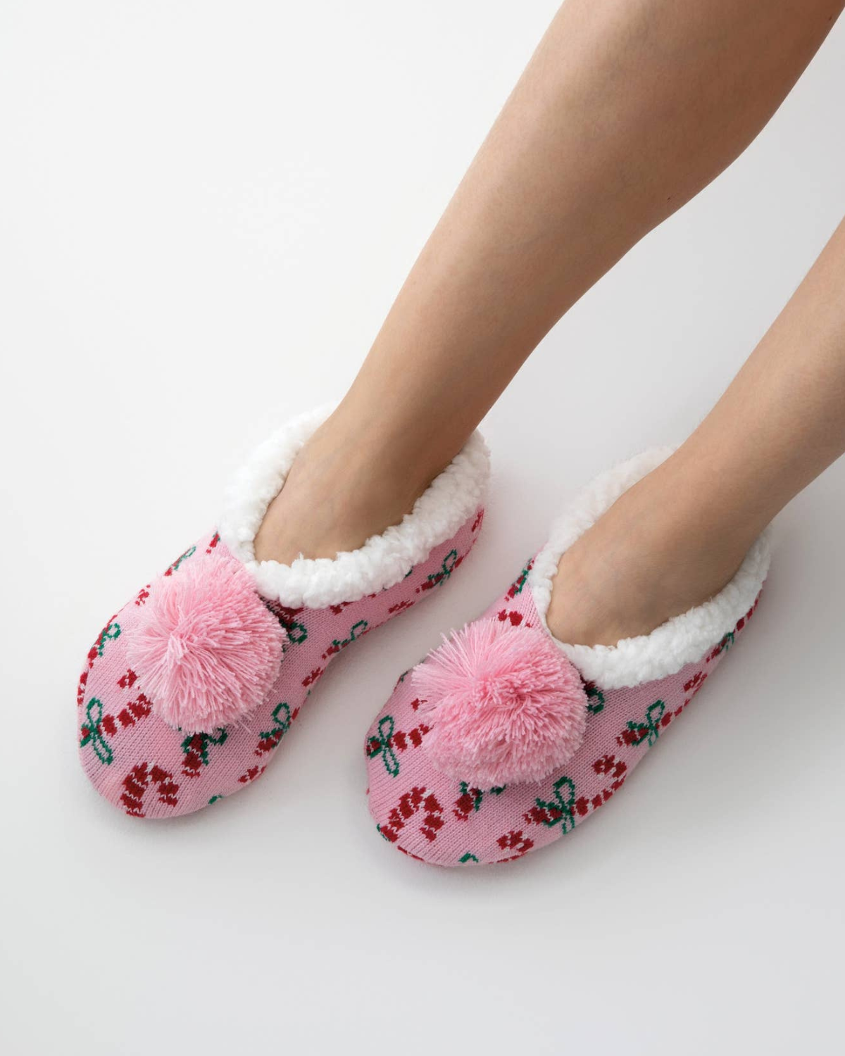 Shiraleah Arya Candy Cane Slippers - 35-97-058