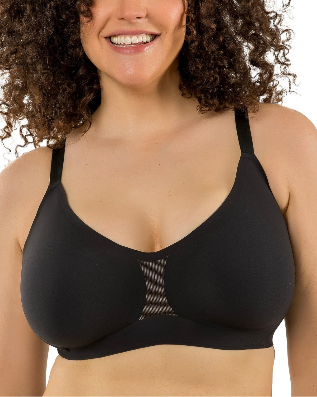Parfait Simplicity Full Busted Seamless Wirefree Bra - P2400 - Black