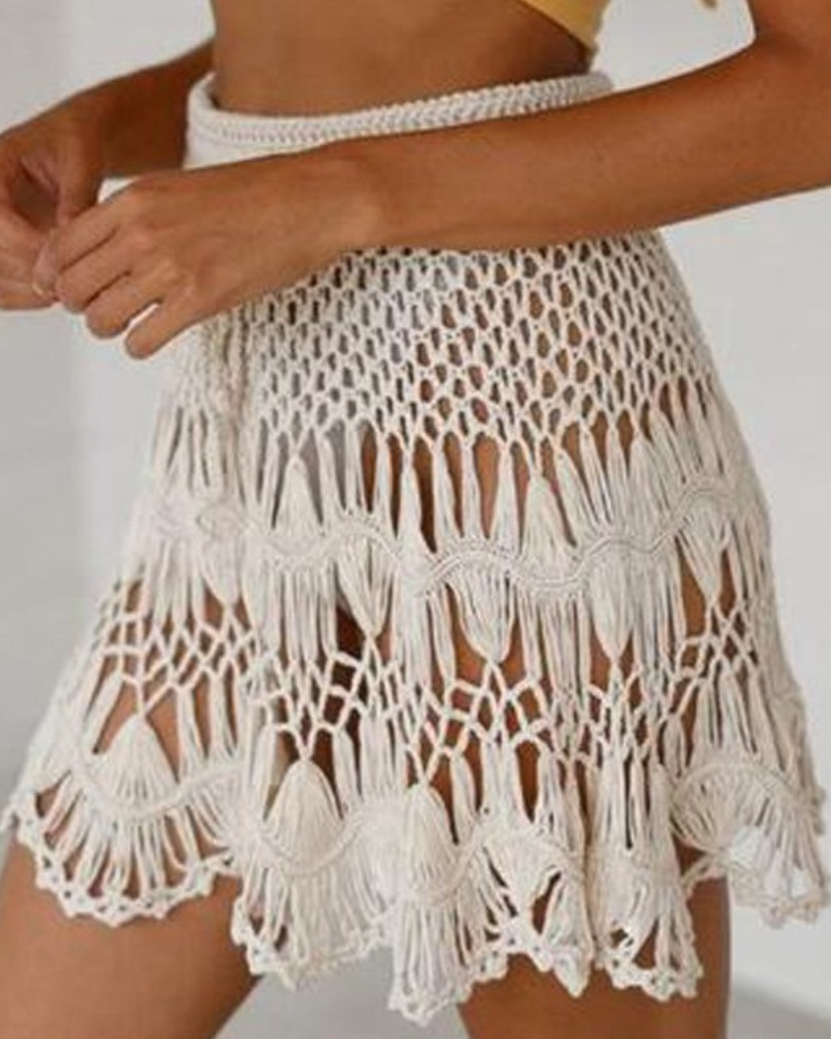 2025 Charmo Crochet Cover Up Skirt - Al9741