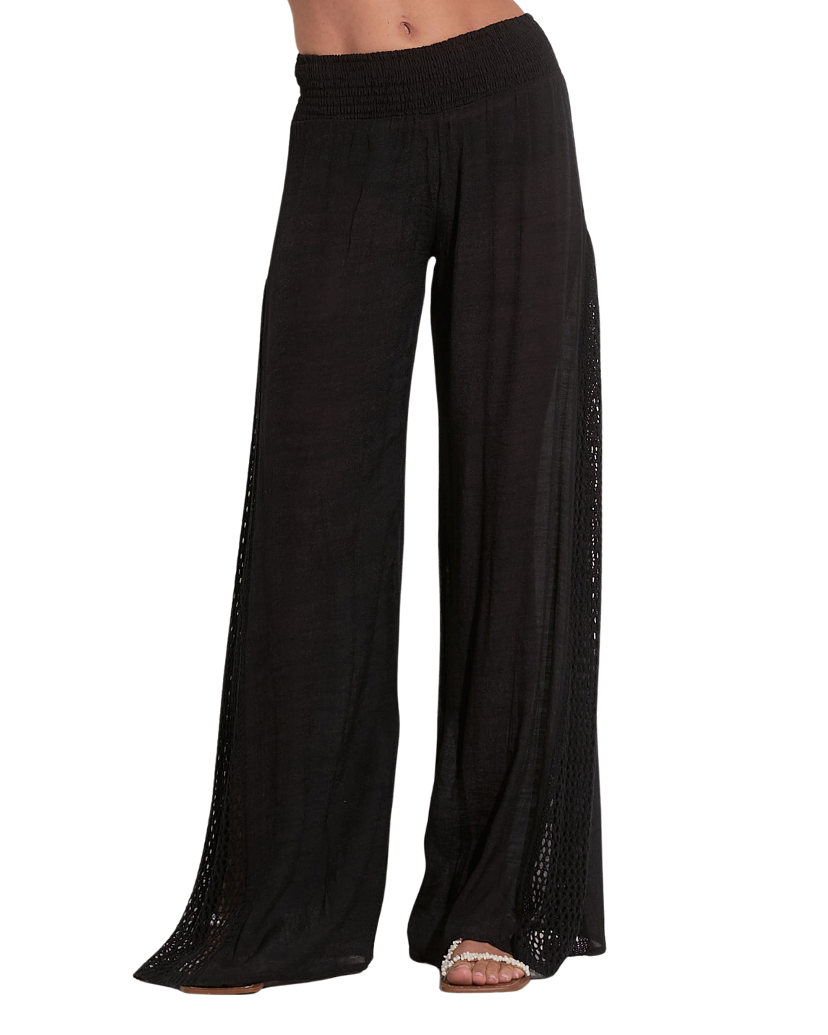 Elan Crochet Smocked Pants (More colors available) - CR2191