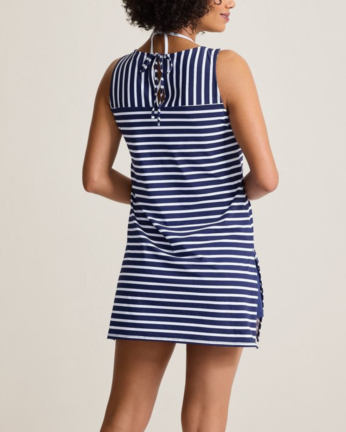 2025 Tommy Bahama Coastal Stripe High Neck Beach Romper - Ss500762