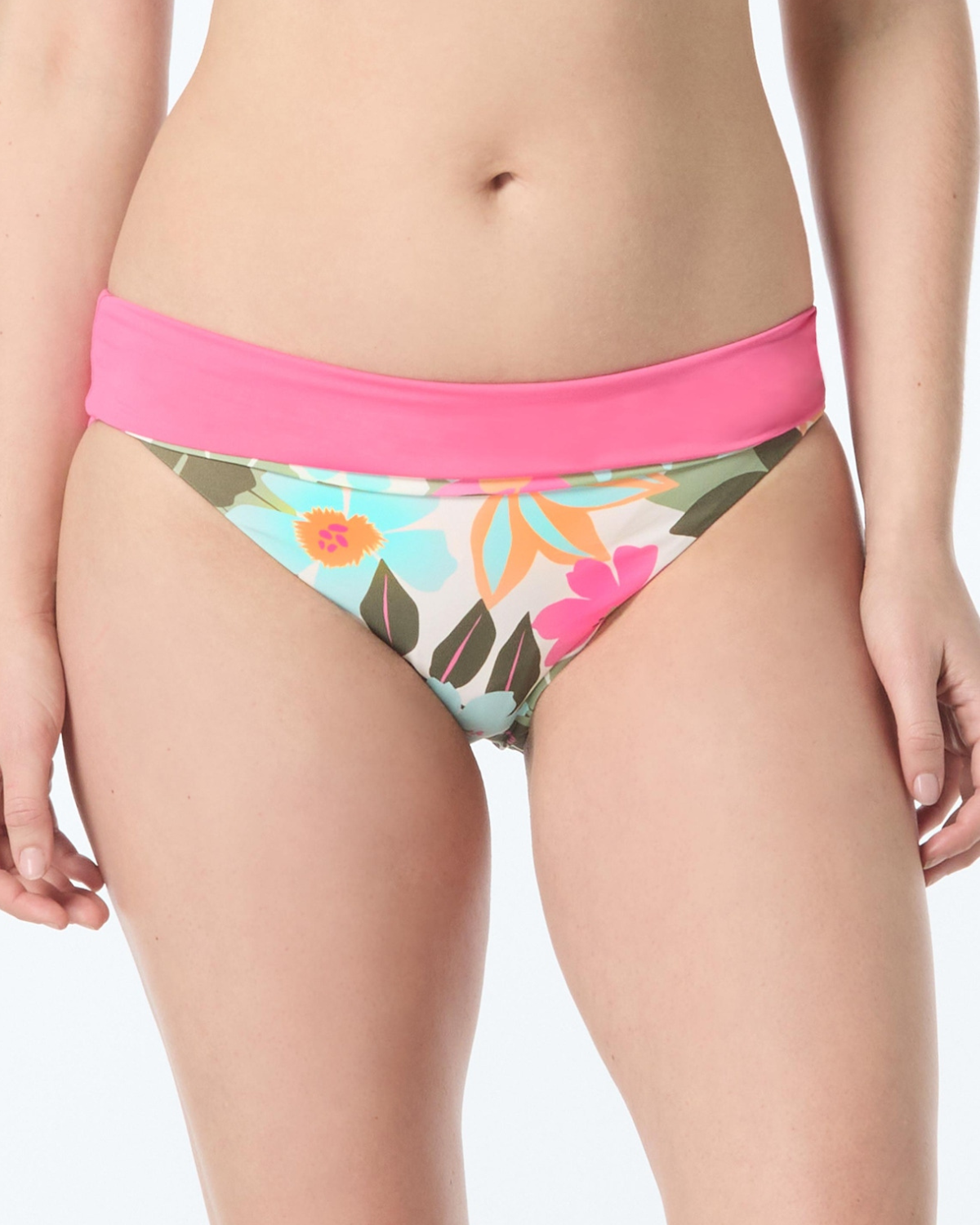 2025 Coco Reef Lush Blooms Verso High Waist Reversible Bikini Bottom - U5e289