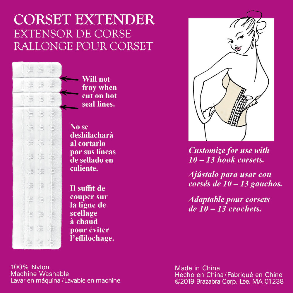 Braza Corset Extender - Black - 50524