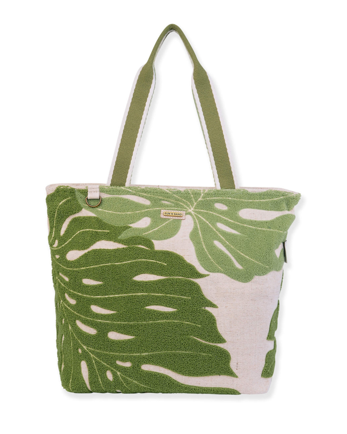 Sun N Sand Bold Monstera Shoulder Tote (More Colors Available) - SNS6600
