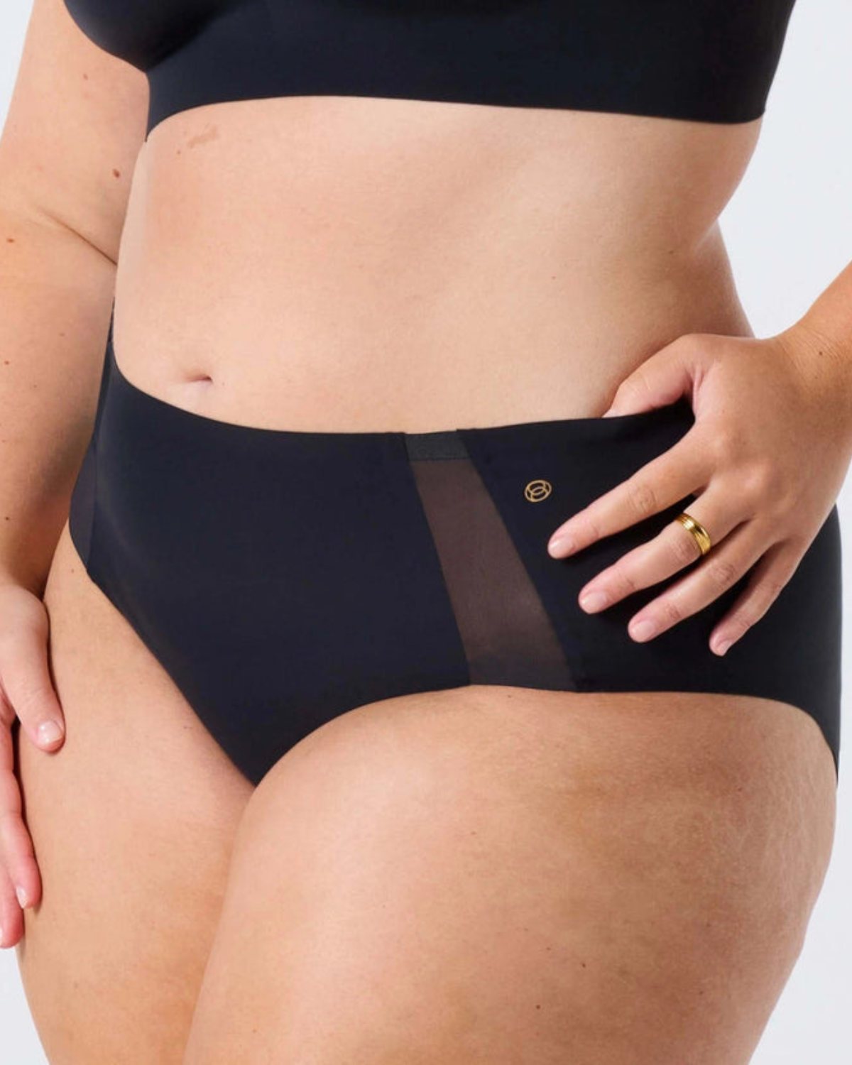 Evelyn & Bobbie Mesh High-Waisted Retro Bikini (More Colors Available)