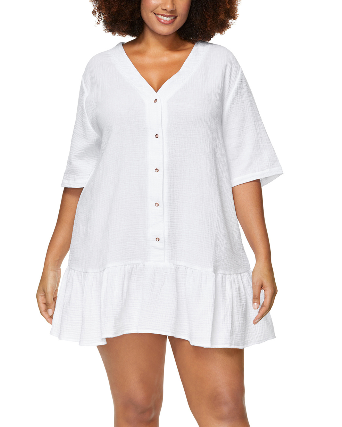 2025 Raisins Curve Solids Sol Cover Up - N840090