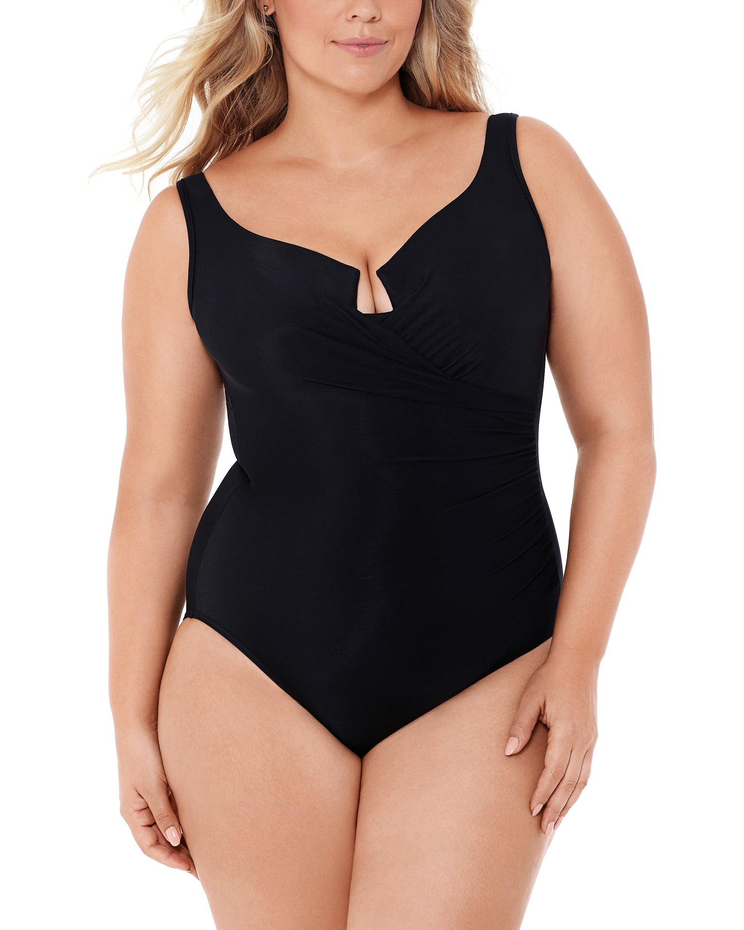 2023 Miraclesuit Solids Escape One Piece - 6518966W - Blum's Swimwear & Intimate Apparel, Patchogue, Long Island, Buffalo, New York, Year Round Swimwear, Angela’s Bra Boutique, Farmingdale, Swimsuit, Ashley's Swimwear & Lingerie, Ashley's of Buffalo, Lovely Swimwear & Intimate Apparel, Full-Figure Swimwear, Bathing Suit, Full Bust, Full FigureBras, Plus Size Swimwear, Tummy Control, Everything But Water, Bare Necessities, Kohl's Macy's, Target, Walmart