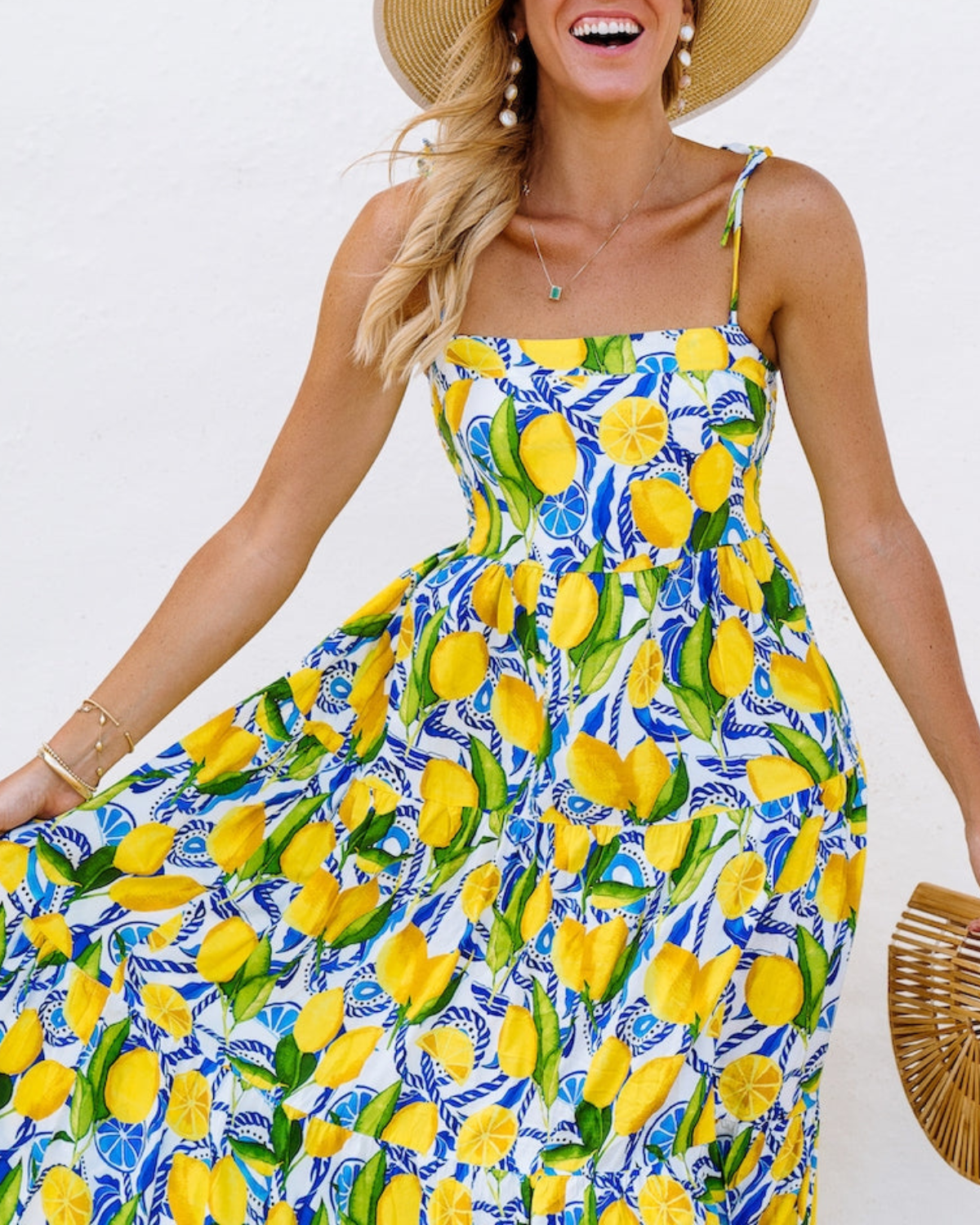 Kenny Flowers Positano Lemon Dress - RDS-LMN