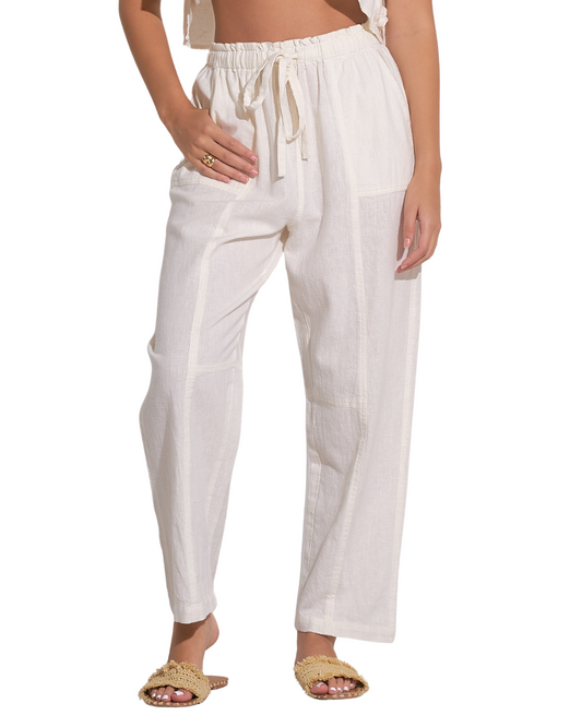 2025 Elan Drawstring Cover Up Pant (More Colors Available) - LI2345