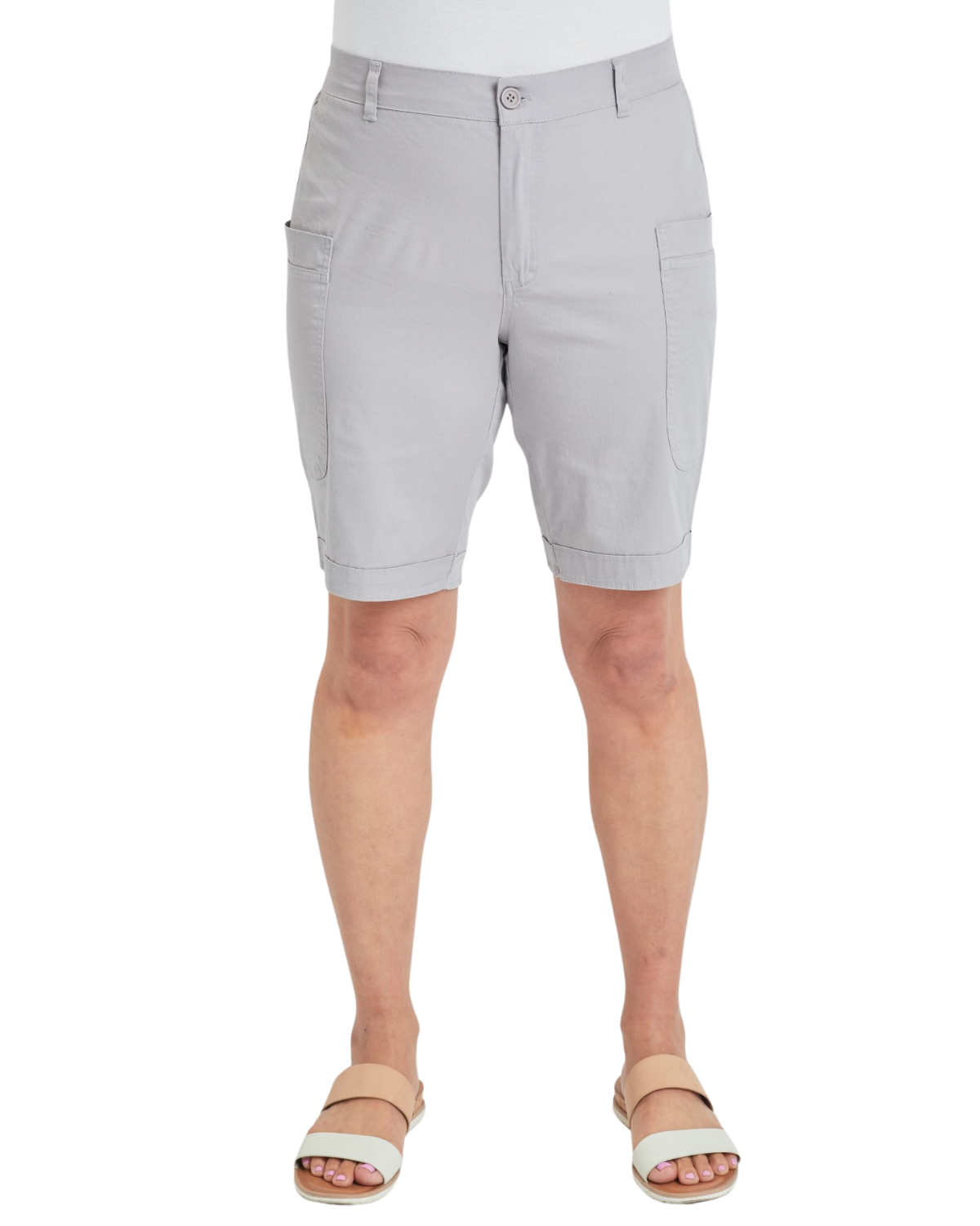 YMI Wide Leg Bermuda Short with Big Pockets (More Colors Available) - Wm1090pi