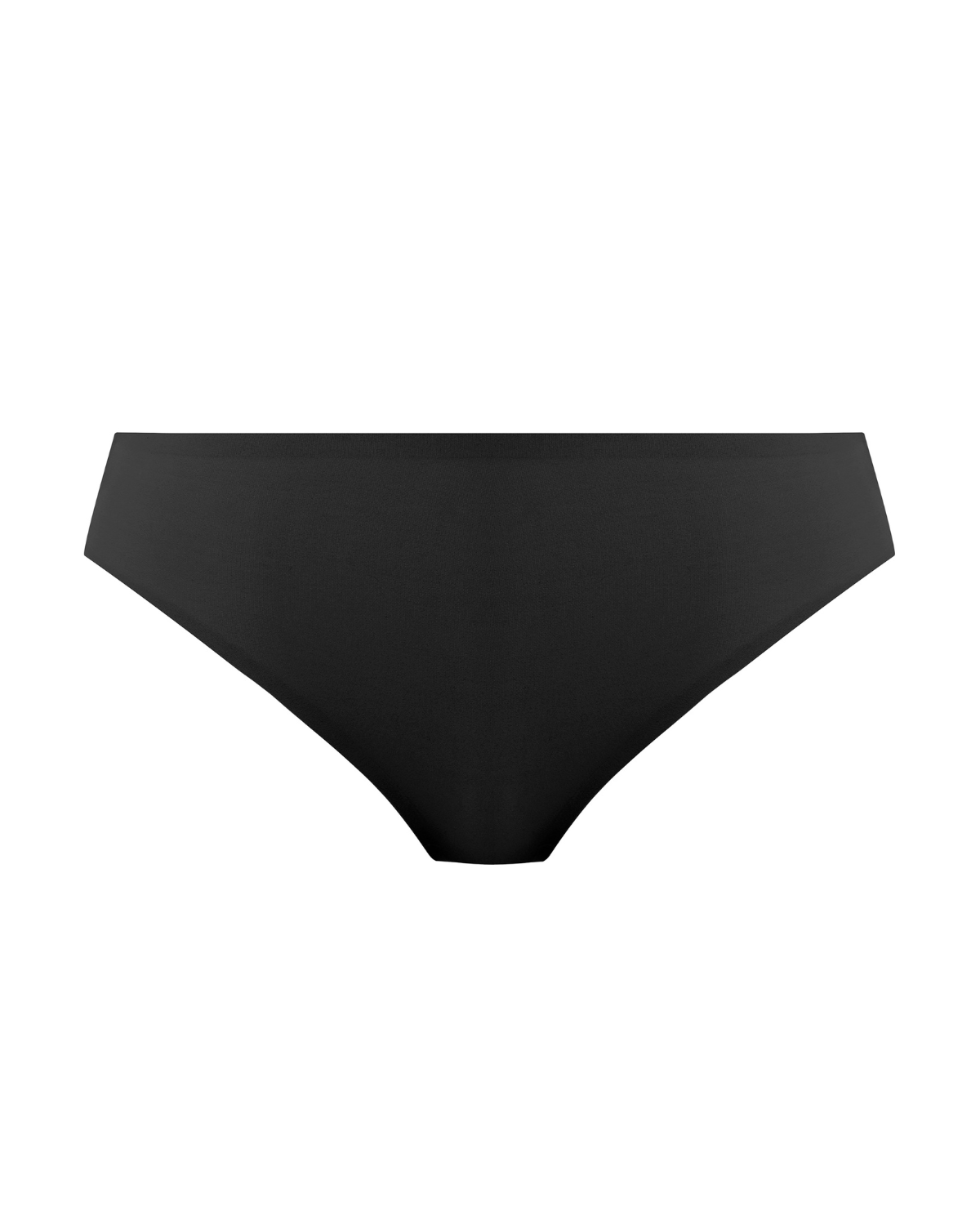 Flat lay of a seamless thong in beige/ nude