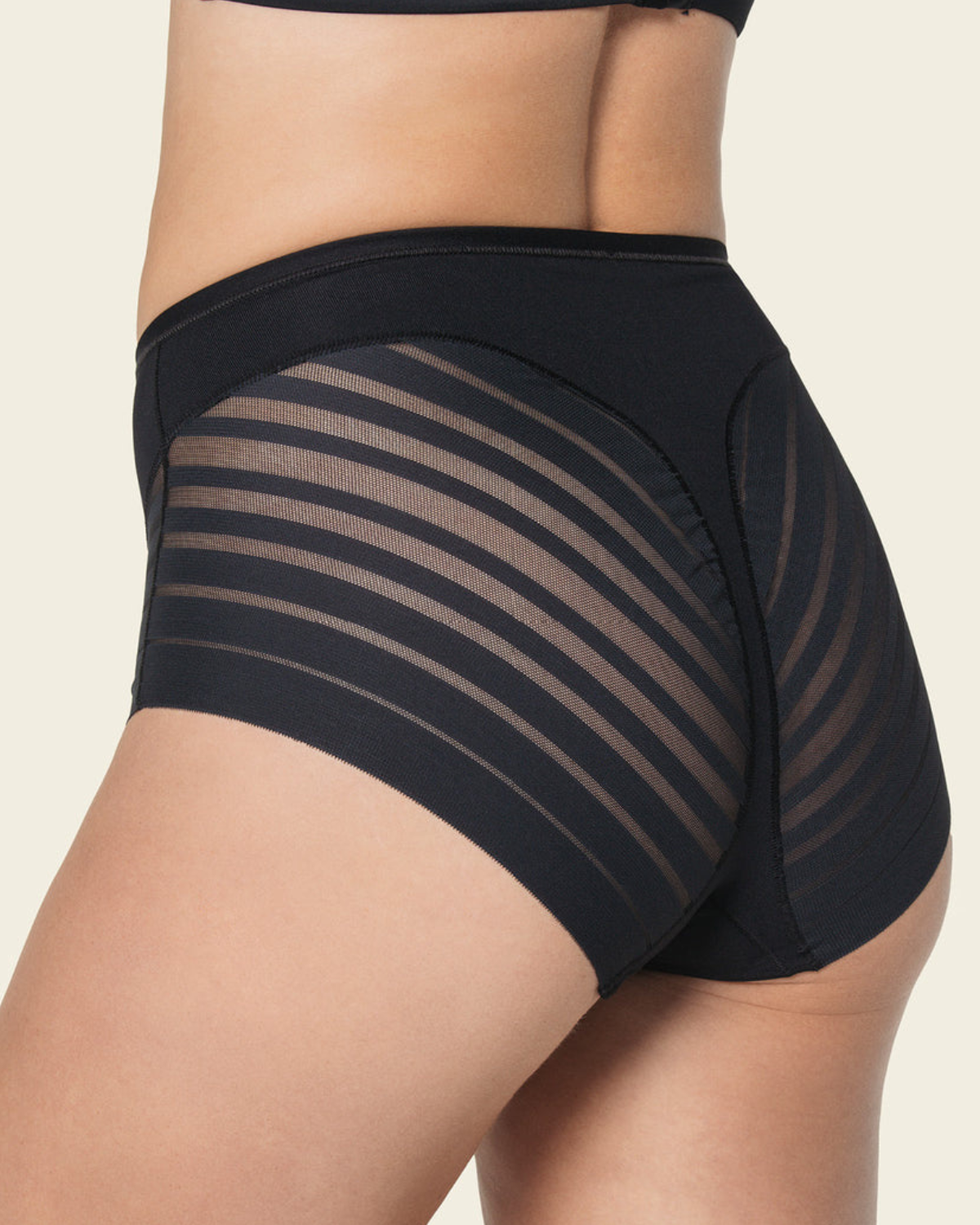 Leonisa Lace Stripe Lace Stripe Undetectable Classic Shaper Knicker (More colors available) - 012903