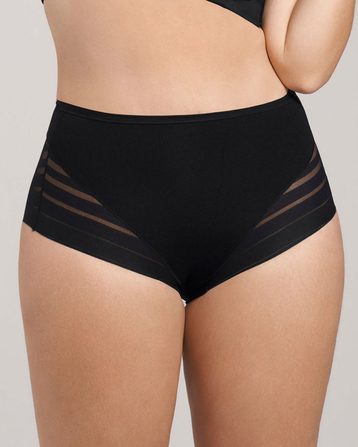 Leonisa Lace Stripe Lace Stripe Undetectable Classic Shaper Knicker (More colors available) - 012903
