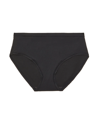 Flay lay of an unlined hipster brief in black