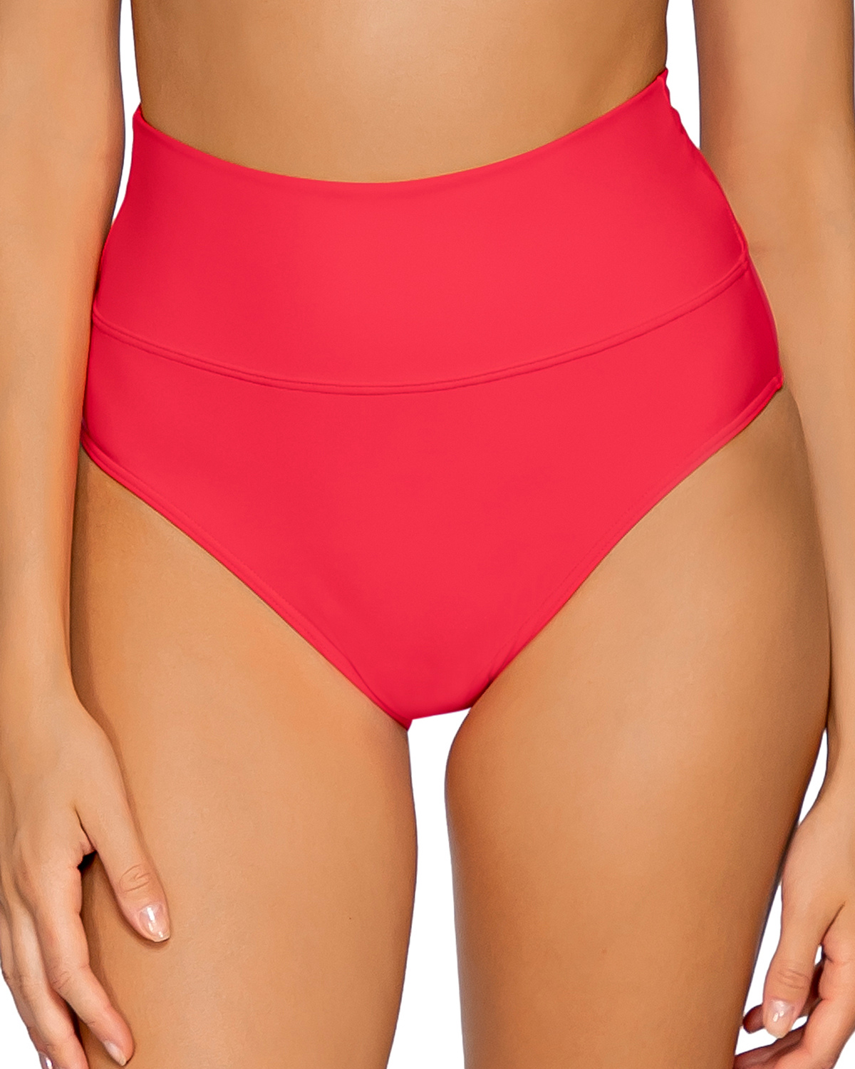 2025 Sunsets Solids Hannah High Waist Fold Over Bottom (More Colors Available)- 33Bs